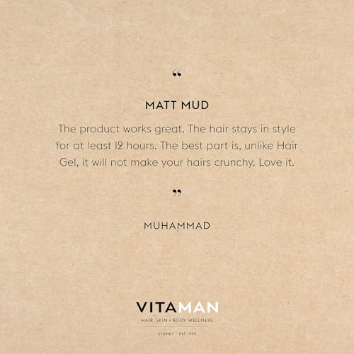 VITAMAN Matt Mud - Strong Hold Matte Hair Styling Paste