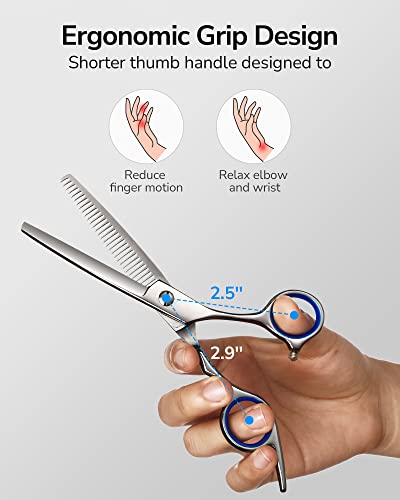 ULG 6.5" Professional Hair Thinning Scissors Japanese Stainless Steel