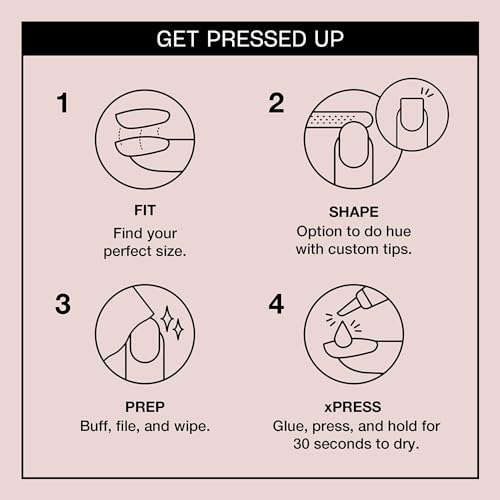OPI xPRESS/ON Press-On Nails - 30 Tips Reusable Kit
