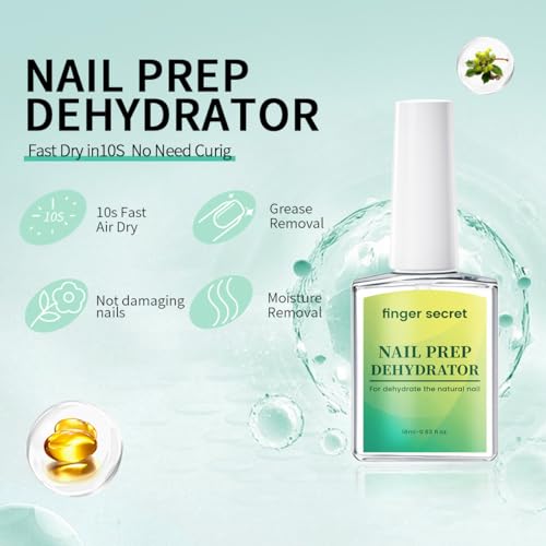 AOBOO Nail Prep Dehydrator for Stronger Adhesion 18ml - Natural Nails & Gel Polish