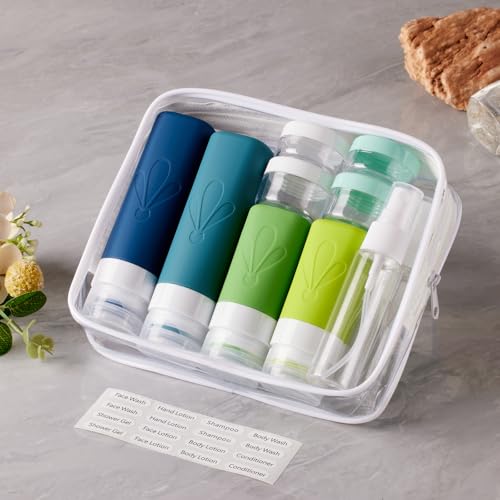 INSFIT 17-Pack TSA Travel Bottles Set - Leak Proof, BPA Free
