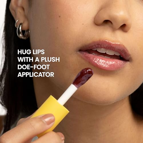 Burt's Bees Plum Twilight Lip Oil – Instant Hydration, High Shine, Non-Sticky (0.15 oz)