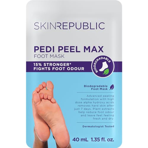 Skin Republic Pedi Peel Max Intense Foot Peeling Mask with AHA - 1 Pair