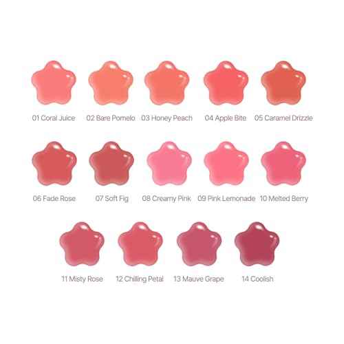 dasique Pure Water Lip Gloss #14 Coolish 0.09 oz | Variety of Colors | Dewy Gloss | Buildable Gloss Tesxture | Non-Sticky | K-beauty