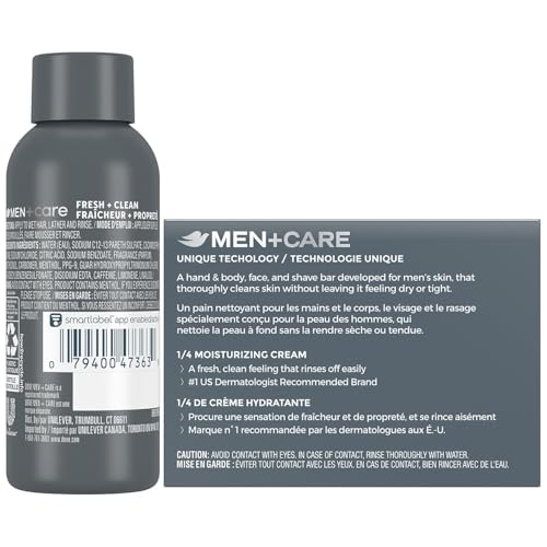 Dove Men+Care Bar Soap and Travel Shampoo Set ??Extra Fresh 3-in-1 Cleansing Bar & Fresh + Clean 2-in-1 Shampoo and Conditioner (2 Piece Set)