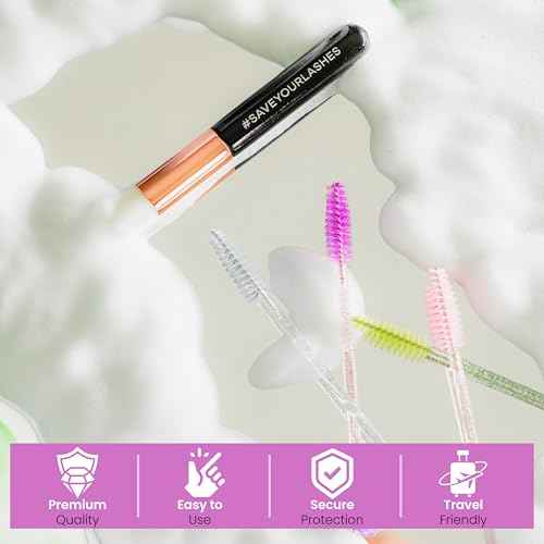 Lash Extension Care Kit | Lash Cleaning Kit | Lash Extension Supplies | Lash Shampoo Kit | Eyelash Sleeping Mask for Extensions | Lash Fan | Lash Bath Kit | Eyelash Shampoo