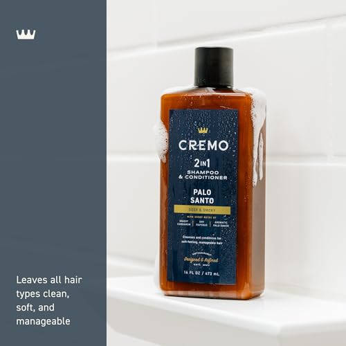 Cremo 2-in-1 Mens Shampoo & Conditioner Palo Santo 16 Fl Oz - Pack of 1
