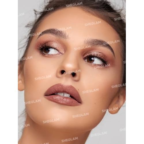 SHEGLAM Essential Eyeshadow Palette Square Eyeshadow Quad Matte, Shimmer, Metallic, Long Wearing-Veil