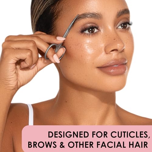 JAPONESQUE Curved Beauty Scissors for Eyebrow & Facial Hair Trimming
