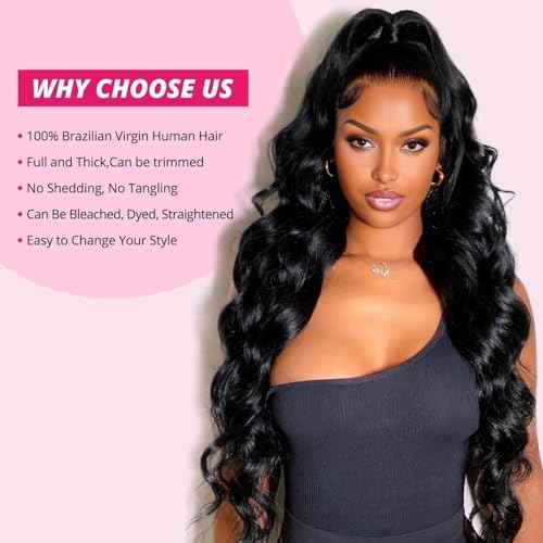 12A Human Hair Bundles Body Wave Bundles Human Hair 12 14 16 Inch 100% Unprocessed Brazilian Virgin Raw Weave 3 Bundles Real Natural Black Wavy Human Hair Extensions