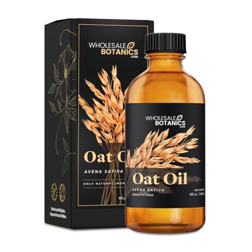 Wholesale Botanics Oat Oil | Cold-Pressed Carrier Oil Lightweight Moisturizer for Skin & Hair | For Soaps, Lotions, & Candles | Vegan & Cruelty Free (8 fl oz)