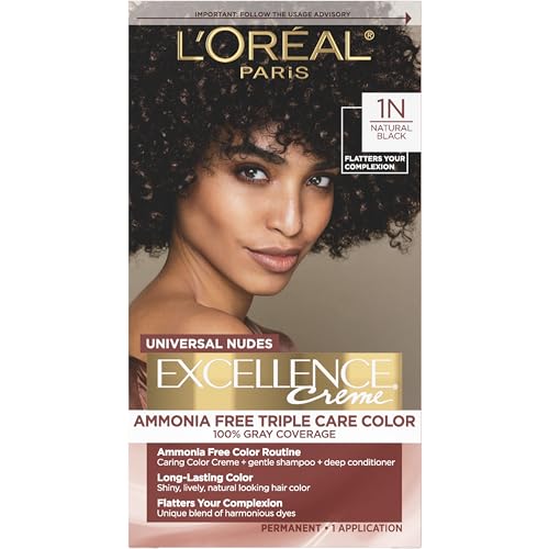 L'Oreal Paris Excellence Universal Nudes Hair Color 1N Natural Black