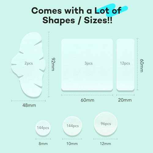 LitBear Large Pimple Patches for Face (6 Sizes 401 Counts), Big Hydrocolloid Acne Patches, XL Hydrocolloid Bandages for Body, Cheek, Forehead, Chin, Full Face, Back, Nose