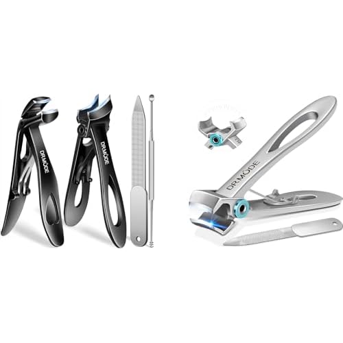 Toenail Clippers for Seniors Thick Toenails,2024 New Large Slanted Nail Clippers for Men Thick Ingrown Nails with Wide Opening, Angled Head Nail Clipper Cutter with Catcher