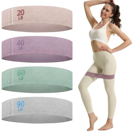YIHONGYAN Booty Bands Set - 4 Resistance Levels for Glutes & Legs