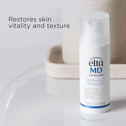 EltaMD PM Restore Night Face Moisturizer 1.7 Fl Oz - Hydrating & Elasticity Boost