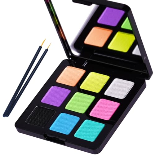Bowitzki 9 Colors Water Activated Eyeliner Retro Liner UV Glow