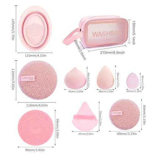 MAANGE 49-Piece Makeup Brush Set with Bag & Blenders