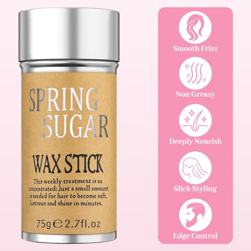 Hair Wax Stick Set with Edge Brush & Styling Combs