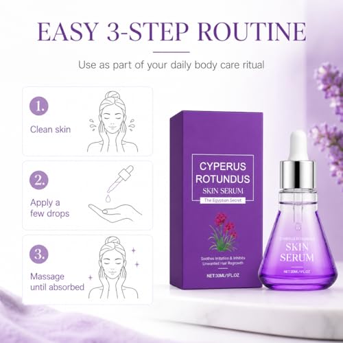 Cyperus Rotundus Oil Serum for Hair Growth & Skin Care - 30ml Natural Extract