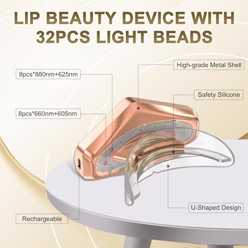 Red Light Therapy Lip Plumper Device - 32 Diodes