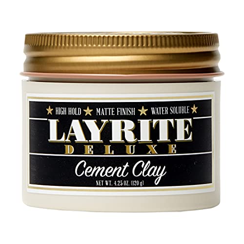 Layrite Cement Hair Clay – High Hold Matte, 4.25 oz