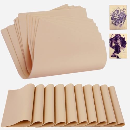 Yuelong 10Pcs Tattoo Practice Skin 7.4"x5.6" Microblading
