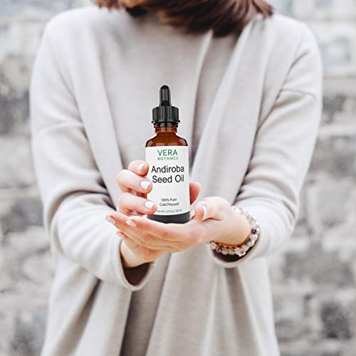 ANDIROBA OIL 100% Pure & Natural, Unrefined, Cold-Pressed For Face, Dry Skin, Nails, Lips, Body & Hair - Reduce Hair Breakage, Even Out Skin Tone, Therapeutic Massage