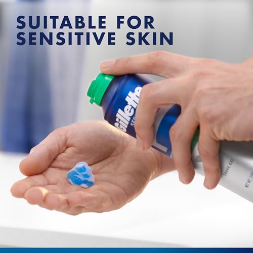 Gillette Series 3X Sensitive Shave Gel Twin Pack, 7 Oz