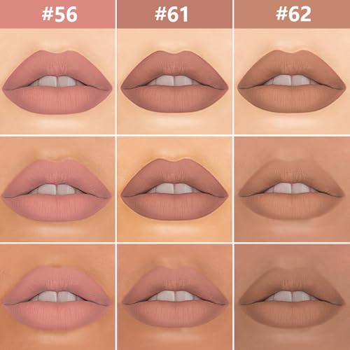 3-Piece 2-in-1 Matte Lip Liner & Liquid Lipstick Set