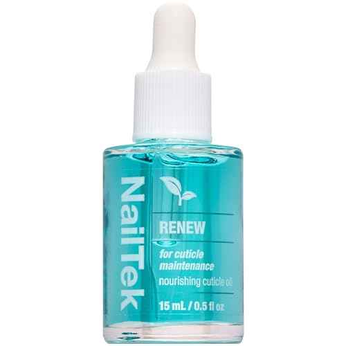 Nail Tek Renew Cuticle Oil ? Nourishing & Hydrating Cuticle Treatment, Moisturizing Nail Care, Softens Dry Cracked Cuticles, Promotes Healthy Nails Growth, 0.5 fl oz