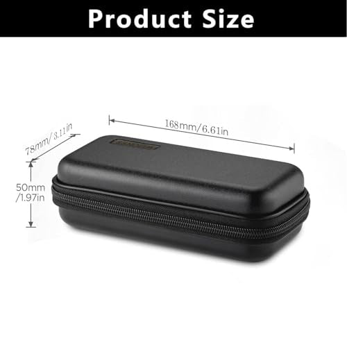 Trimmer Case, Razor Storage Bag Shaver Travel Hard EVA Box for Electric Trimmer and Accessories - Case Only (Black)
