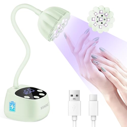 JODSONE Fast Curing UV Nail Lamp - Portable Gooseneck LED Dryer