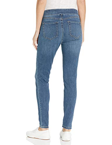 Women's Skinny Fit Mid-Rise Stretch Pull-On Jeggings with Pockets