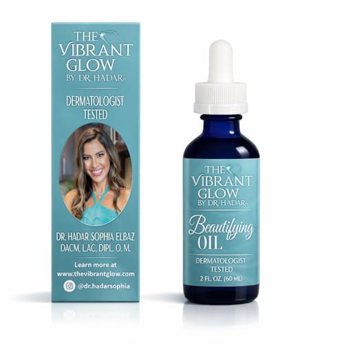The Vibrant Glow, Luxury Beautifying Oil for Scars & Stretch Marks, Brightening & Smoothening, Hydrating Face & Body, Pure Oil Blend with Vitamin E, Rosehip & Argan, Vegan, Dermatologist Tested, 2 oz