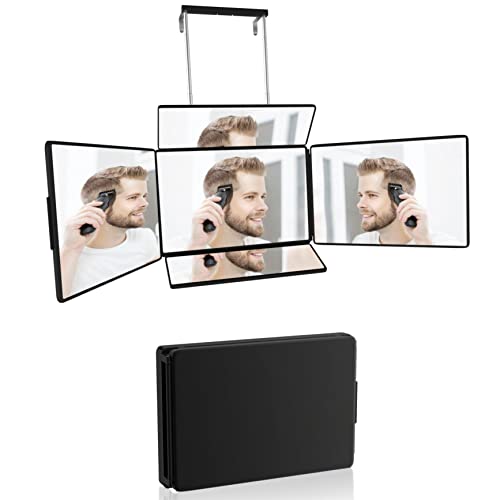 5-Way Mirror for Self Hair Cutting & Styling | 360° Rotatable