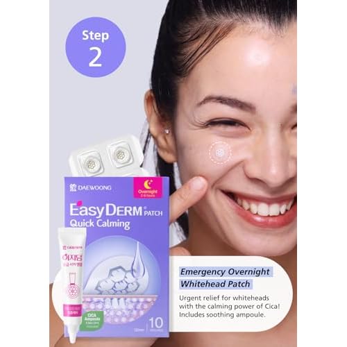 EasyDerm 3-Type Pimple Patches Gift Set, Acne care soluution, Korean Spot Patch to Cover Zits¤ÓQuick Calming(10ea) + Relief(42ea) + Beauty Patches(42ea)¤ÓTrendy Teen girl gifts Back to School MUST HAVE
