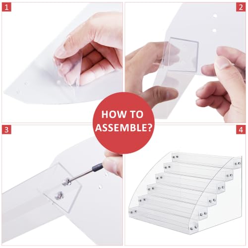 KINGROW 6-Tier Acrylic Nail Polish Organizer Display Rack