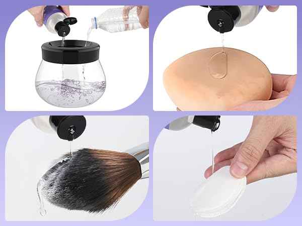RICRIS Makeup Brush Cleaner Machine and Shampoo