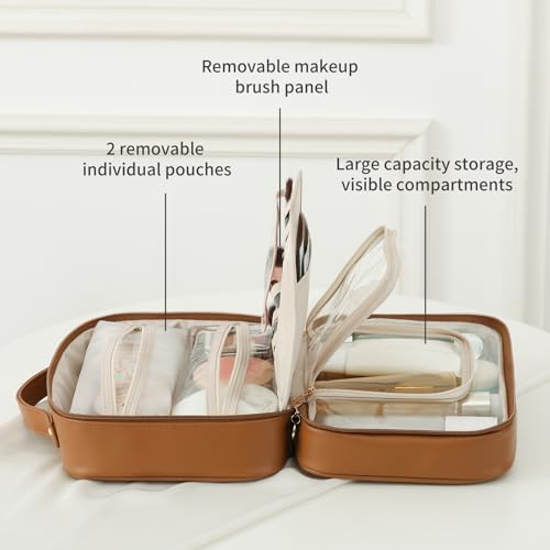 Travel Toiletry Bag for Women, Waterproof Makeup Organizer