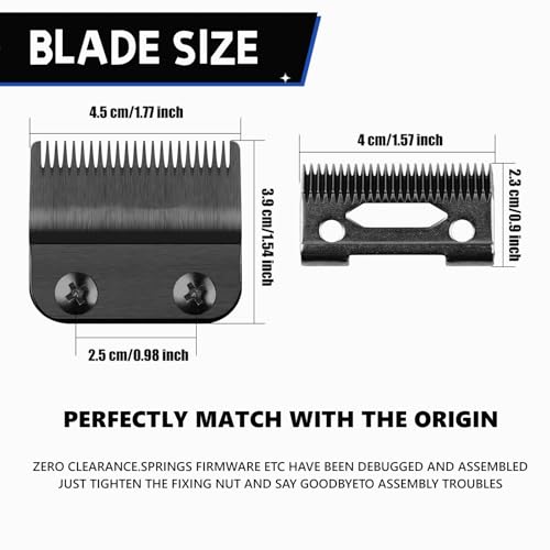 Replacement DLC Blade Compatible with BaBylissPRO FX870 Series and FX825 Outlining Hair LoPROFX Trimmers FX880, Black