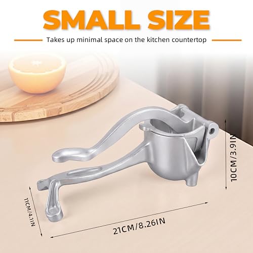 Heavy Duty Manual Juicer - 0.6L Aluminum Alloy Citrus Squeezer