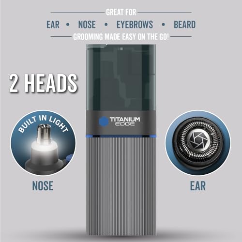Microtouch Titanium Ear & Nose Trimmer with Light