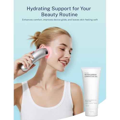 10oz Microcurrent Conductive Gel ? Hydrating Gel with Hyaluronic Acid & Aloe Vera ? Fragrance-Free, Paraben-Free, Non-Irritating