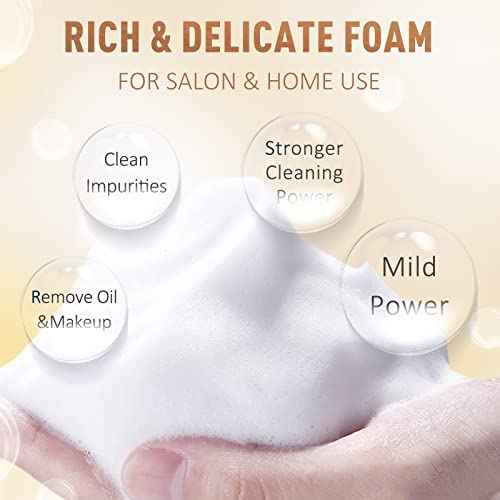 EMEDA Lash Shampoo Concentrate for Eyelash Extensions 100ml Eyelash Extension Cleanser Concentrate Bulk Liquid Kit with Brush Bottle Foam Soap Lash Bath Solution - Makes 20 Bottles 50ml Shampoo (Rose)