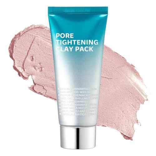 ISOI Pore Tightening Clay Mask for Face, Natural Kaolin & Plant-Based Formula for Tightening, Lifting, Exfoliating & Sebum Control, Moisture-Balancing, Korean Clay Mask for Pores (3.38 fl. oz, 100ml)