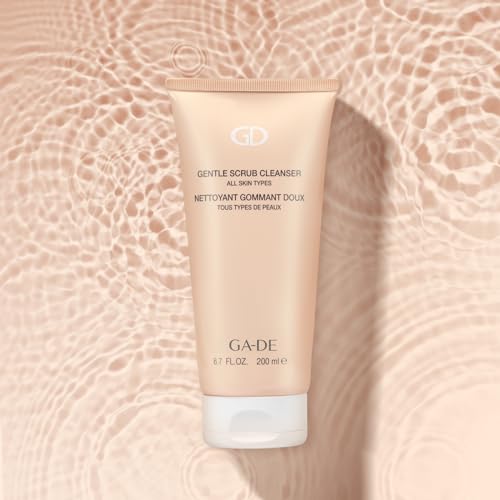 GA-DE Gentle Scrub Cleanser - Exfoliating Face Scrub with Hyaluronic Acid, Panthenol, and Vitamin E - Infused with Silica Beads - 6.7 oz