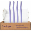 Flamingo Dermaplane Razor, Face Razors for Women, Disposable, 1 count, Pack of 4