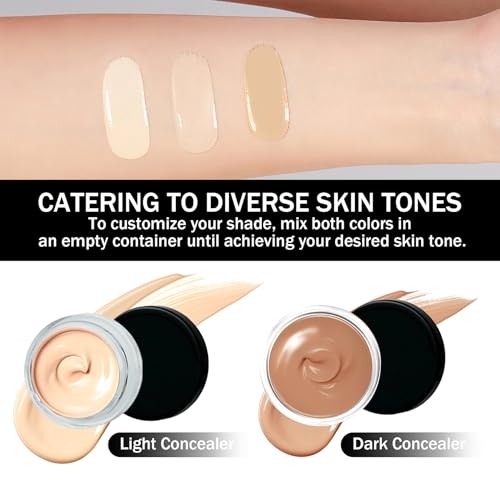 QSLYUYUAN Waterproof Tattoo Cover Up Makeup - Long-Lasting Concealer for Tattoos & Blemishes