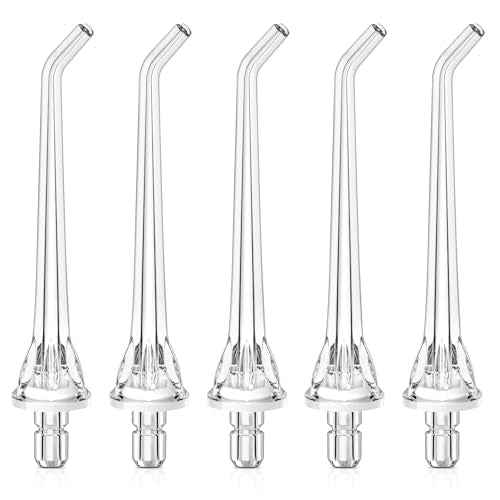 COSLUS Original Water Flosser Replacement Tips: Replacement Heads Compatible with COSLUS, Aquasonic, Nicwell, Oralfree, WELLFINE, Hangsun, Tovendor Water Dental Pick, Flosser Accessory, 5 Classic Tips